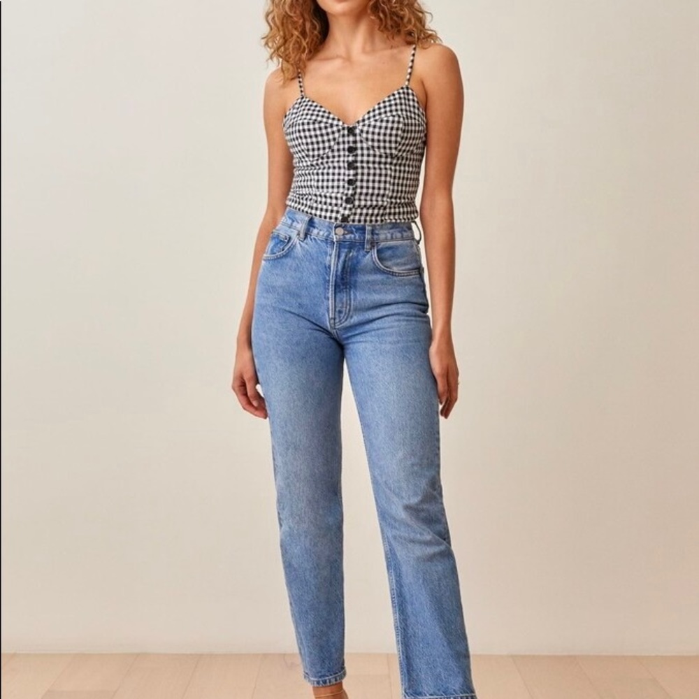 Reformation Cozumel top in April check